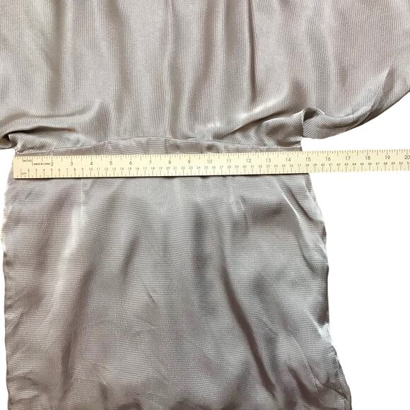 Forever 21 Woven Top Sleeveless Tunic Silky Cocoa Back Zipper Women Large NWT - Picture 9 of 11